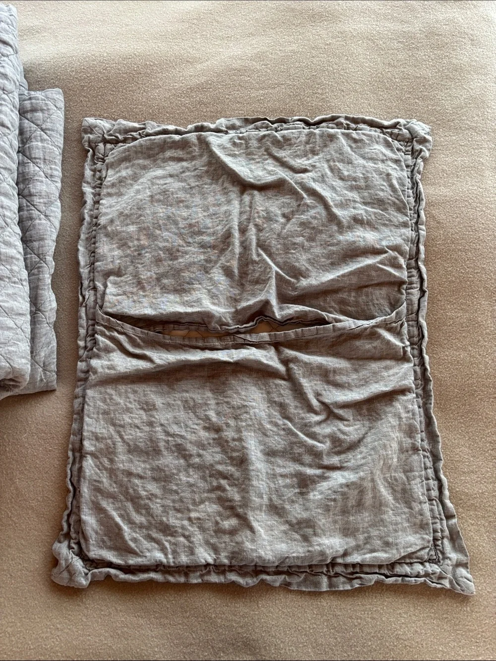 Pottery Barn Linen Quilt and Sham